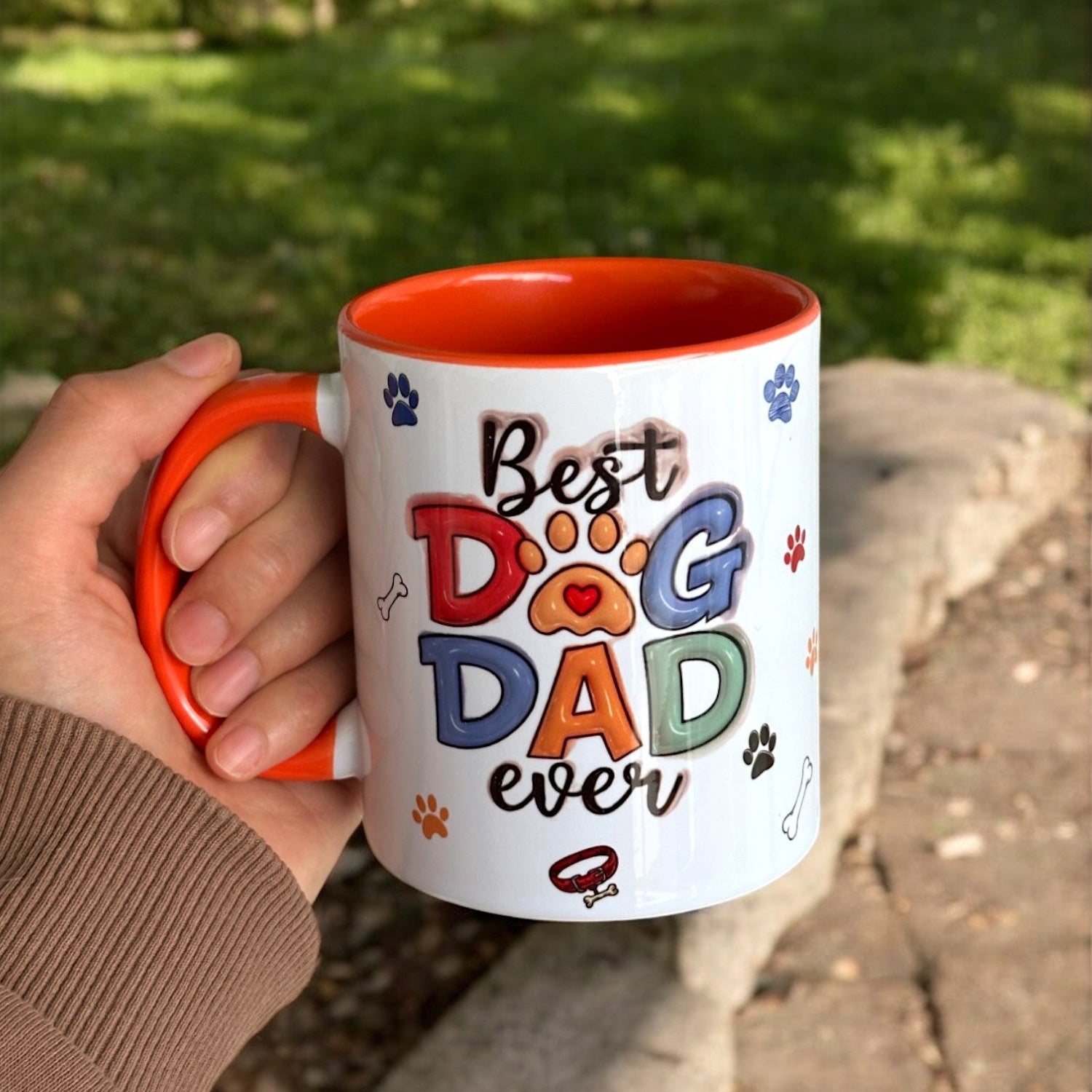 Dog Dad Babaya Hediye Kupa - Babalar Günü Hediyesi- Köpek Babası Kupa