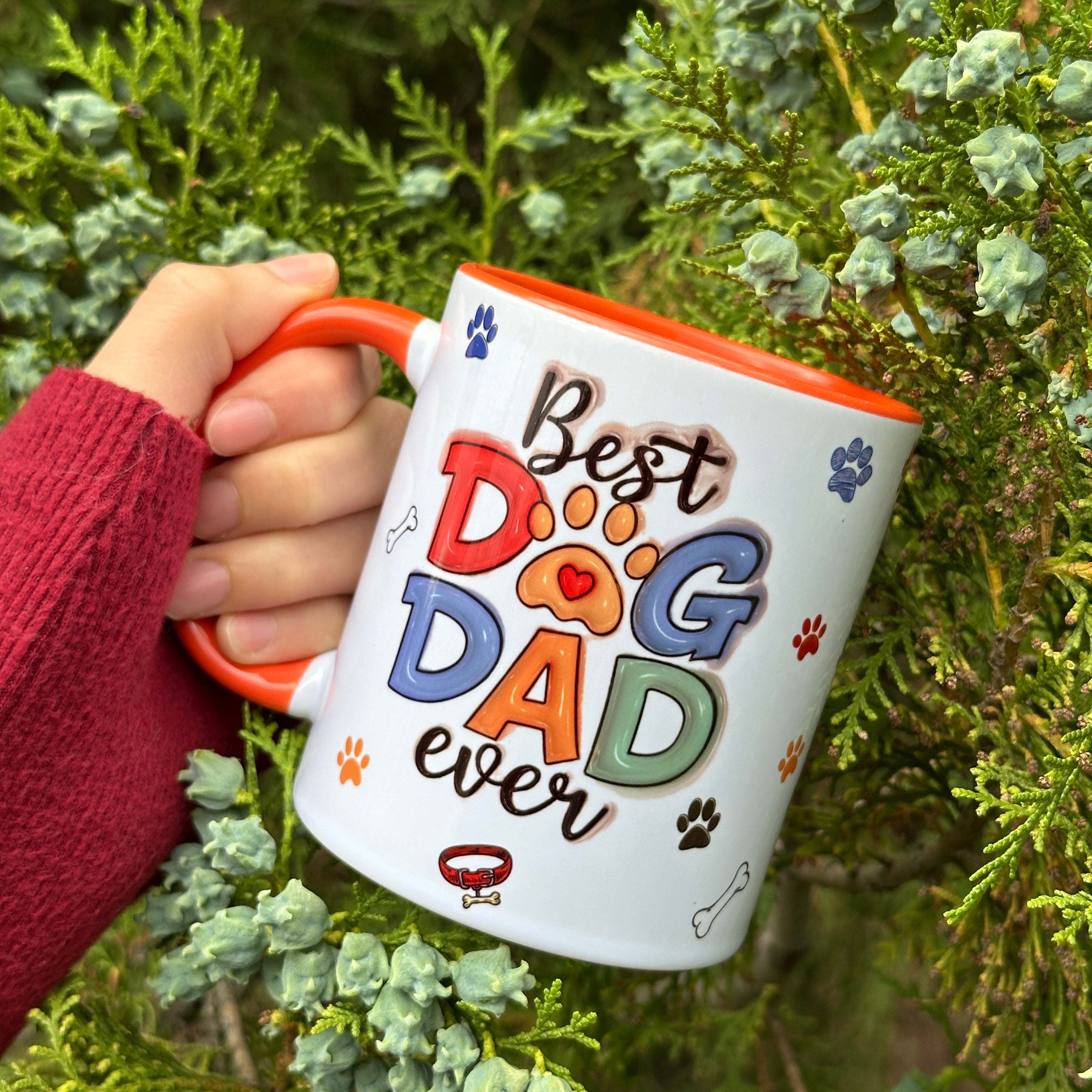 Dog Dad Babaya Hediye Kupa - Babalar Günü Hediyesi- Köpek Babası Kupa