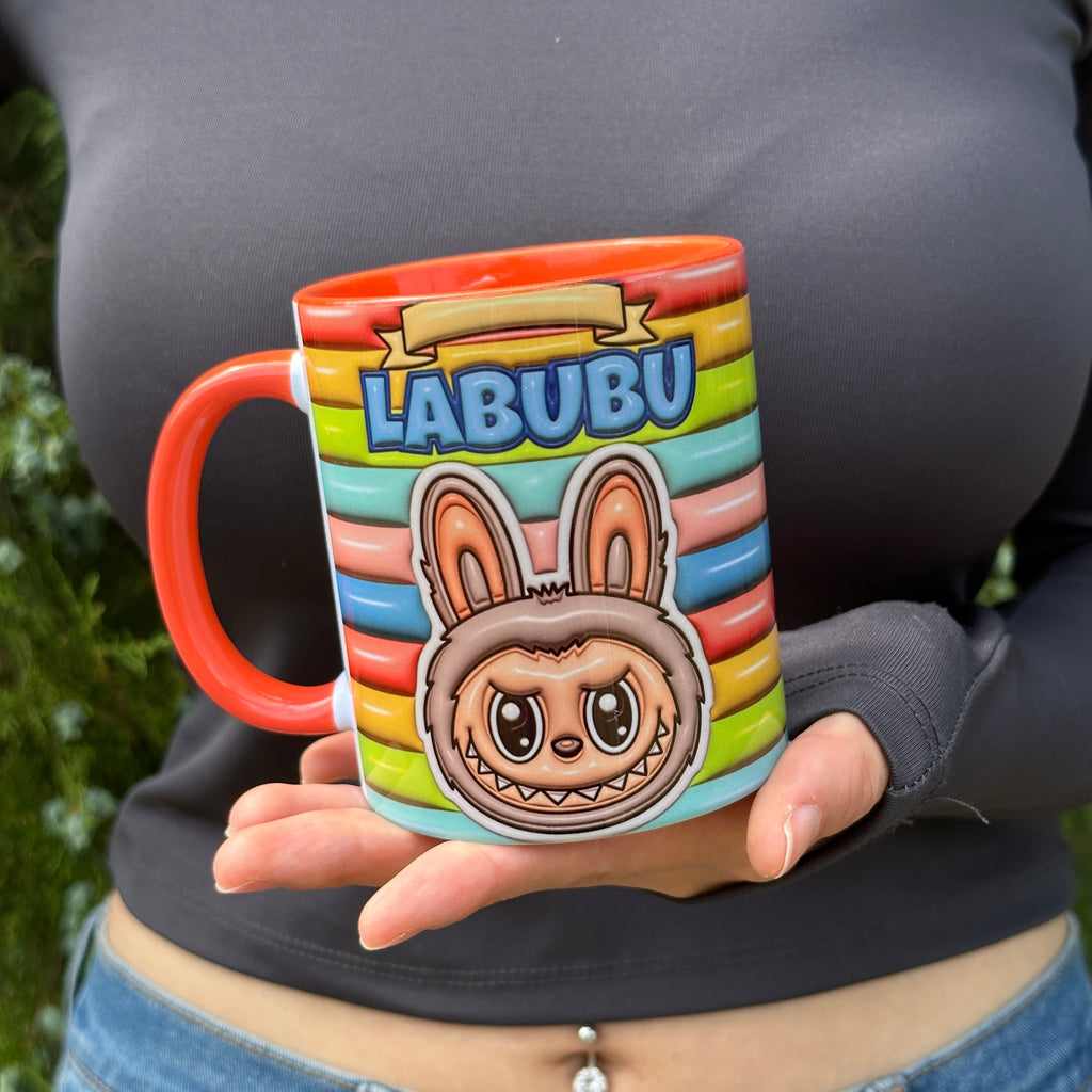 Labubu Kaliteli Porselen İsim Yazılabilir Premium Hediyelik Baskılı Kupa Bardak