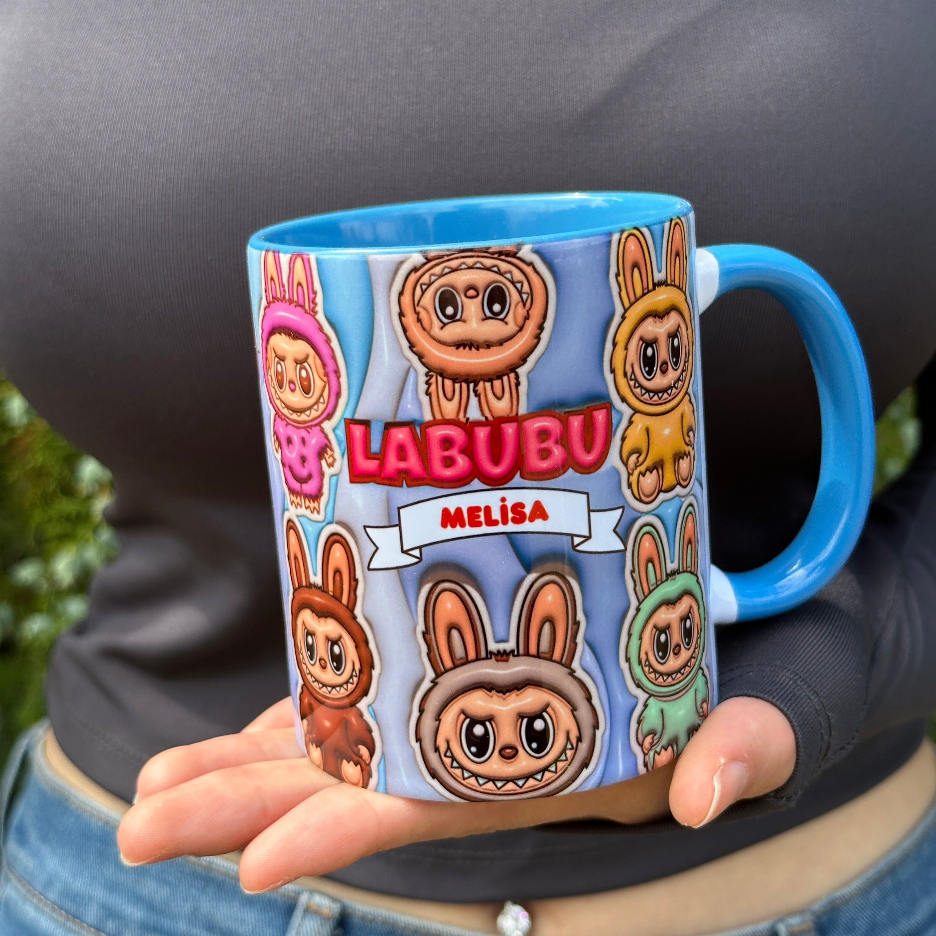 Labubu Kaliteli Porselen İsim Yazılabilir Premium Hediyelik Baskılı Kupa Bardak