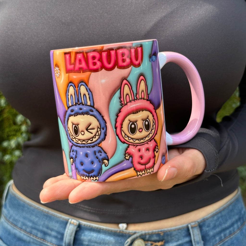 Labubu Kaliteli Porselen İsim Yazılabilir Premium Hediyelik Baskılı Kupa Bardak