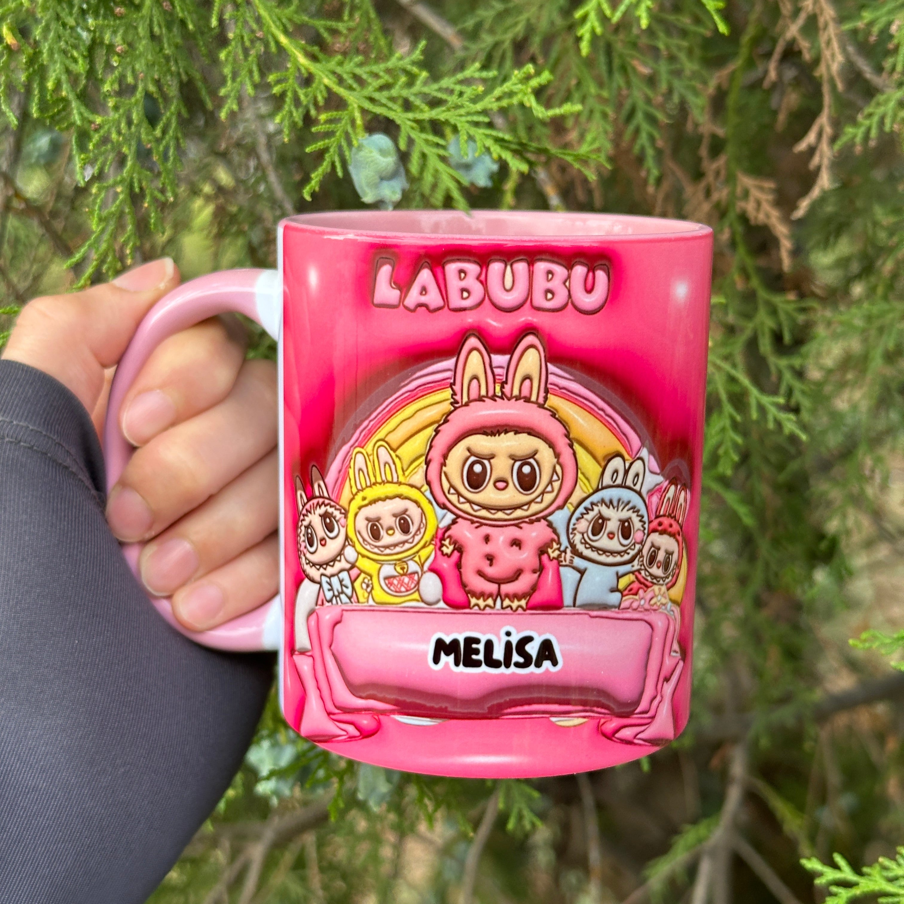 Labubu Kaliteli Porselen İsim Yazılabilir Premium Hediyelik Baskılı Kupa Bardak