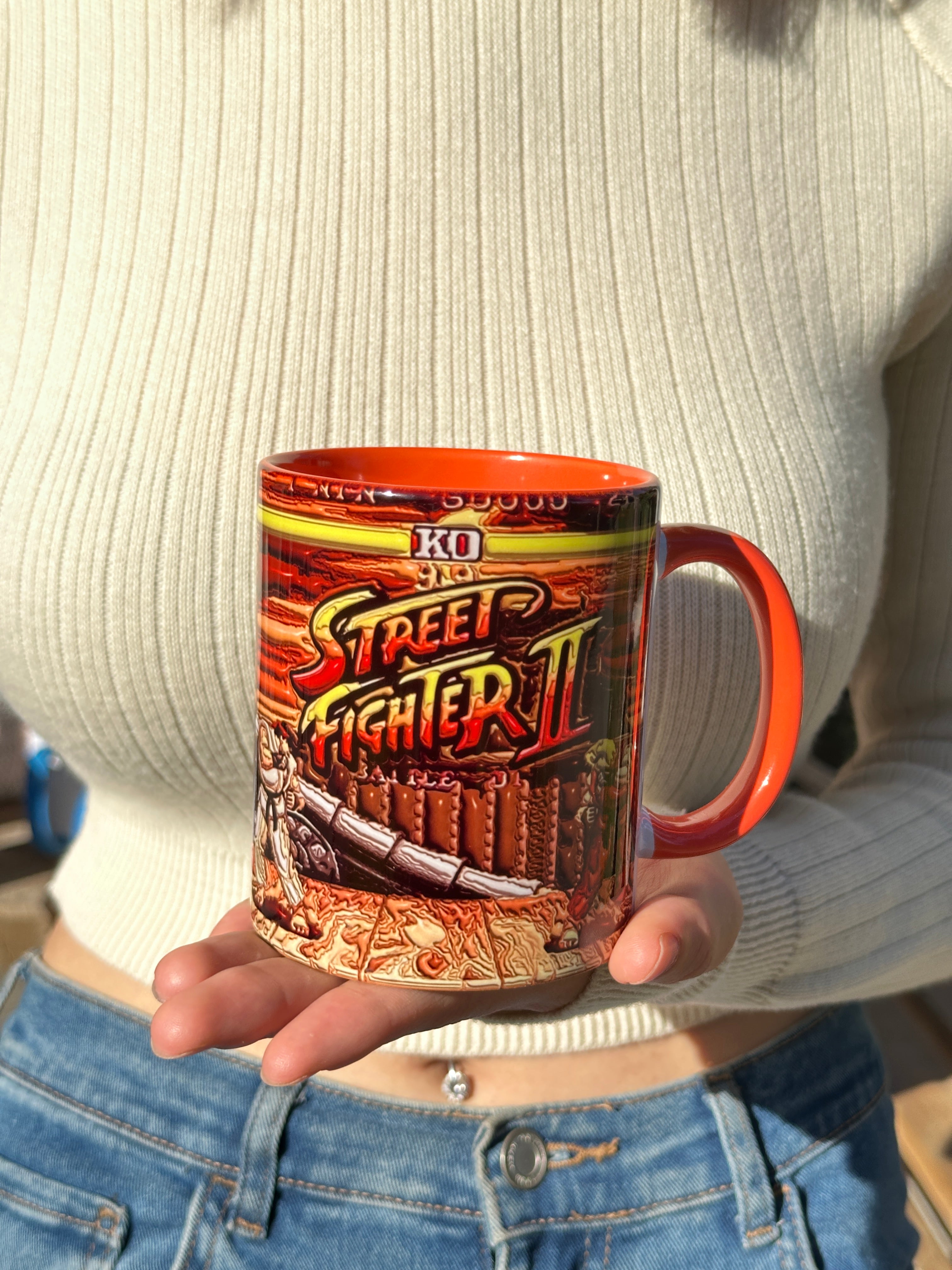 Street Fighter Tasarım Retro Kupa Bardak