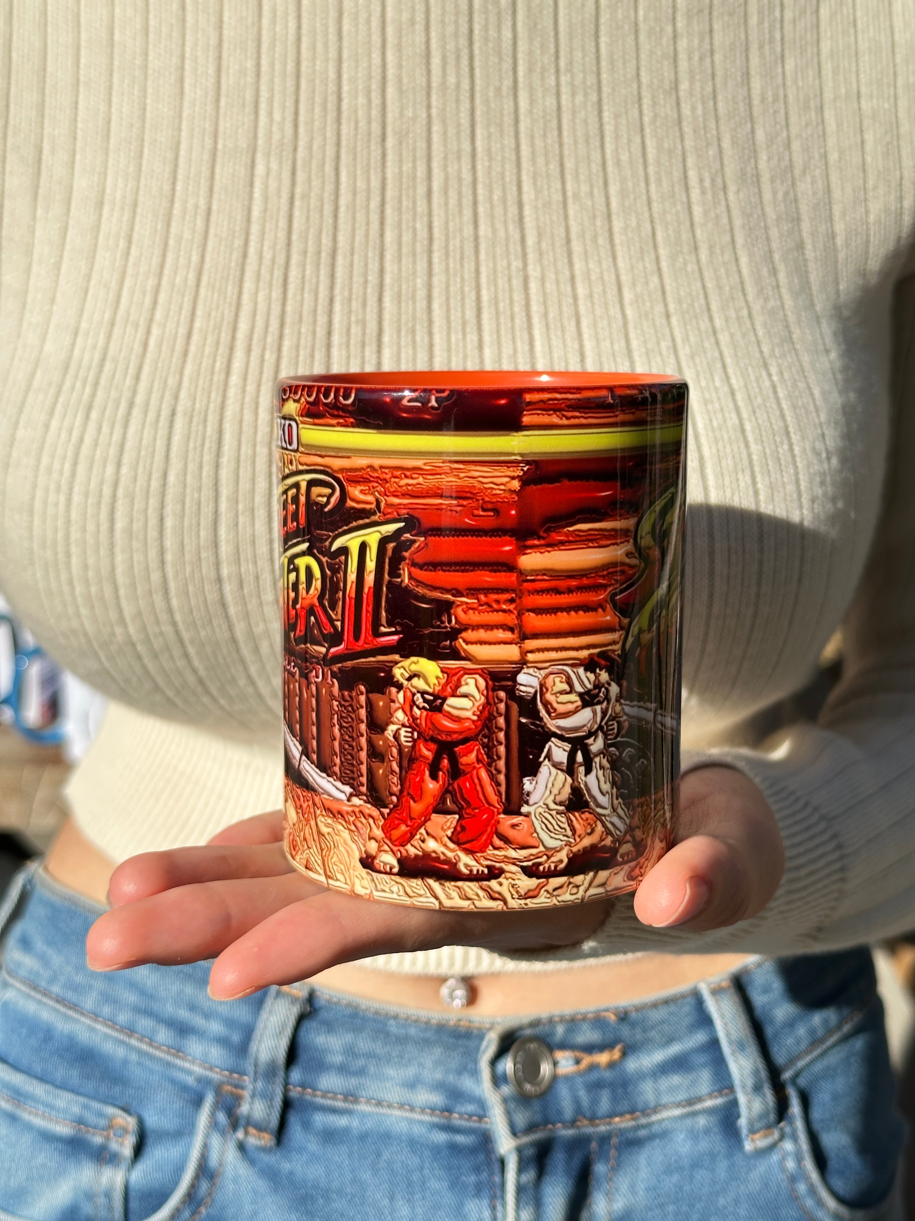 Street Fighter Tasarım Retro Kupa Bardak