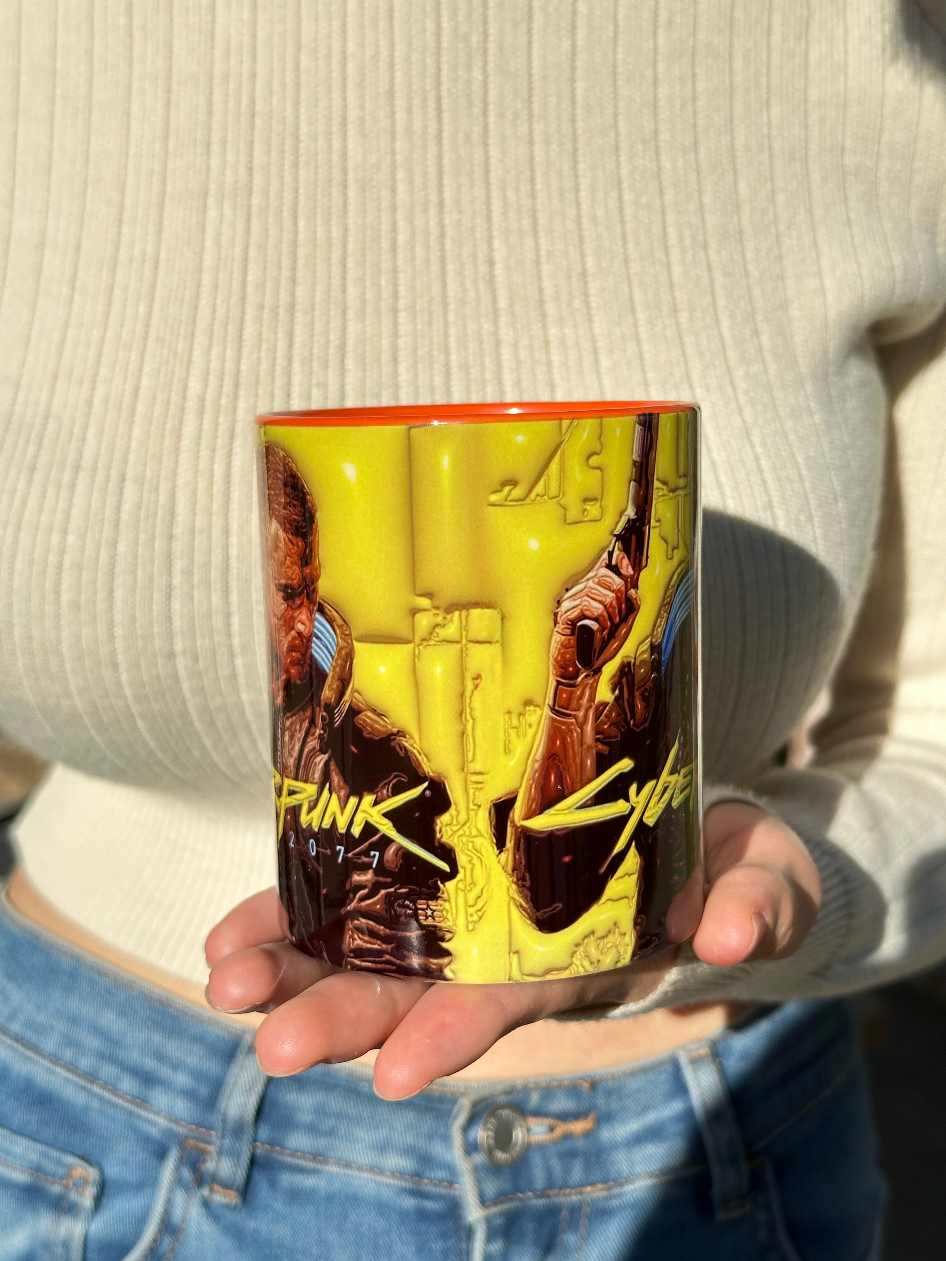 Cyberpunk Gamer Kalitel Porselen Kupa Bardak