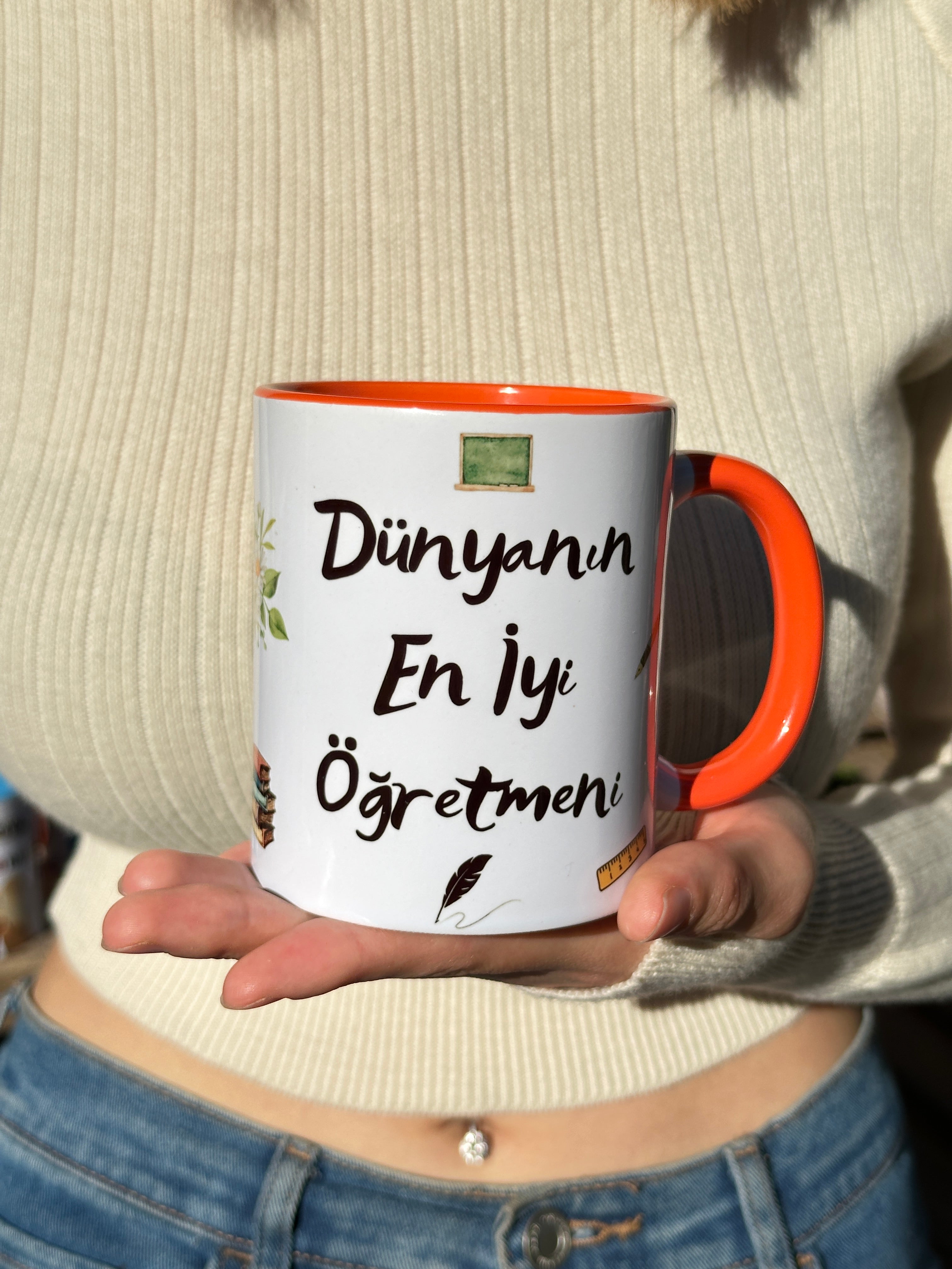Öğretmenler Günü Hediyelik Kupa Bardak-Dünyanın En İyi Öğretmeni Hediye Paketli Kupa Bardak