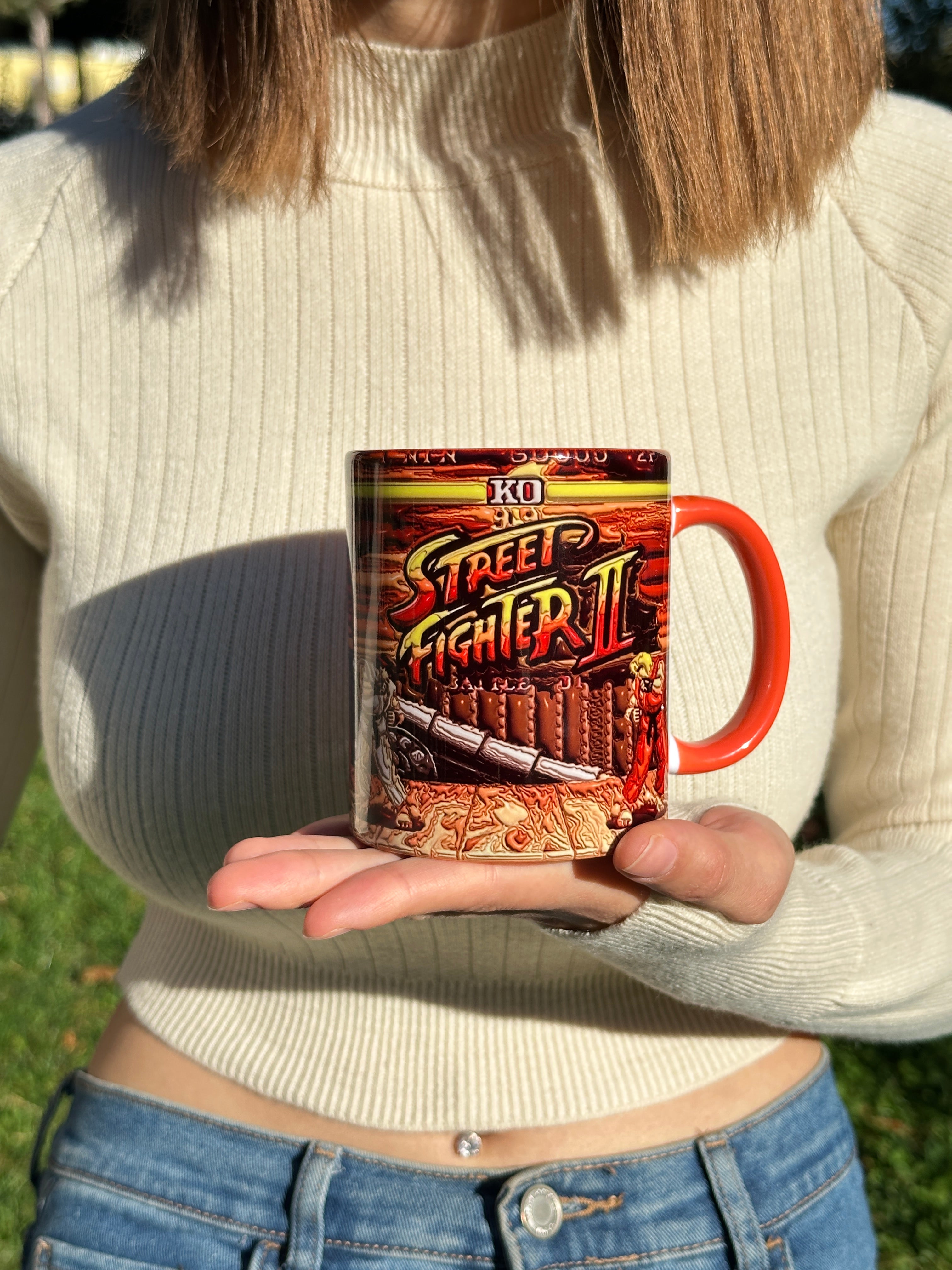 Street Fighter Tasarım Retro Kupa Bardak