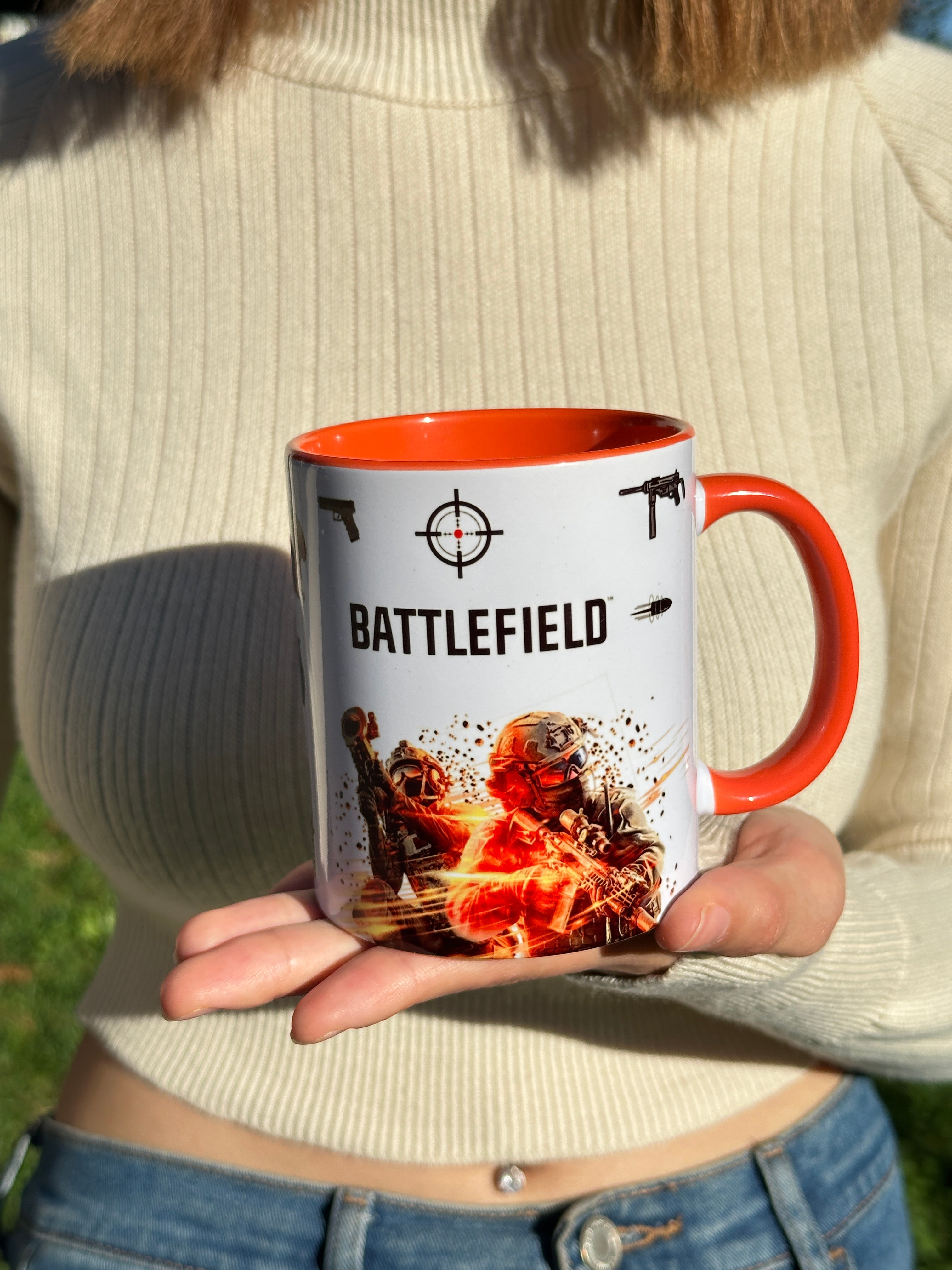 Battlefield Tasarım Premium Porselen Gamer Kupa Bardak