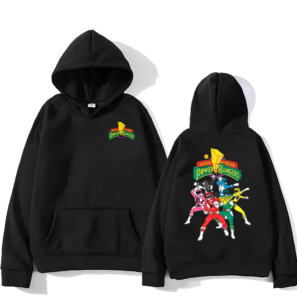 Power Rangers Hoodie – Power Rangers Anime Baskılı Oversize Sweatshirt