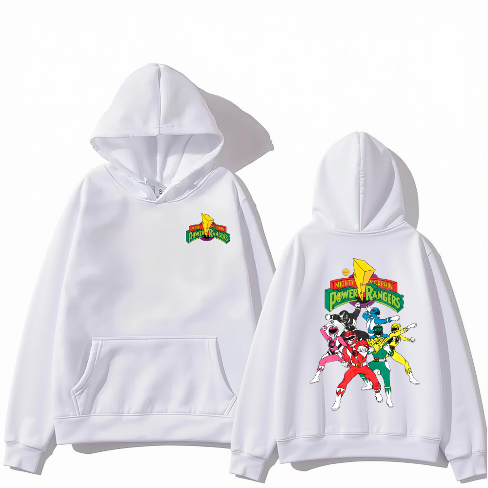Power Rangers Hoodie – Power Rangers Anime Baskılı Oversize Sweatshirt