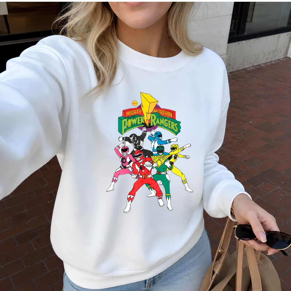 Power Rangers Hoodie – Power Rangers Anime Baskılı Oversize Sweatshirt