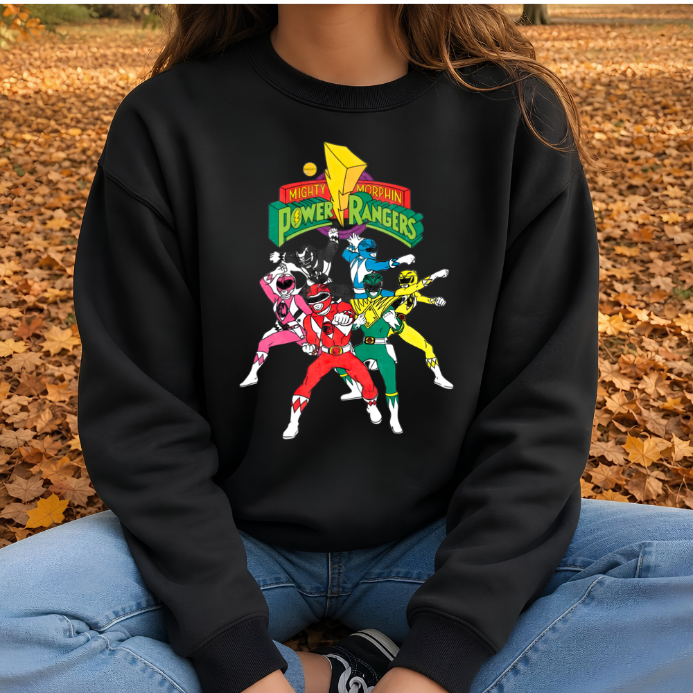 Power Rangers Hoodie – Power Rangers Anime Baskılı Oversize Sweatshirt