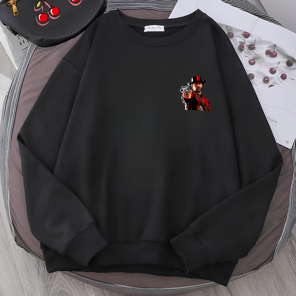 Red Dead Redemption 2 Unisex Hoodie – RDR2 Arthur Morgan Baskılı Oversize Sweatshirt
