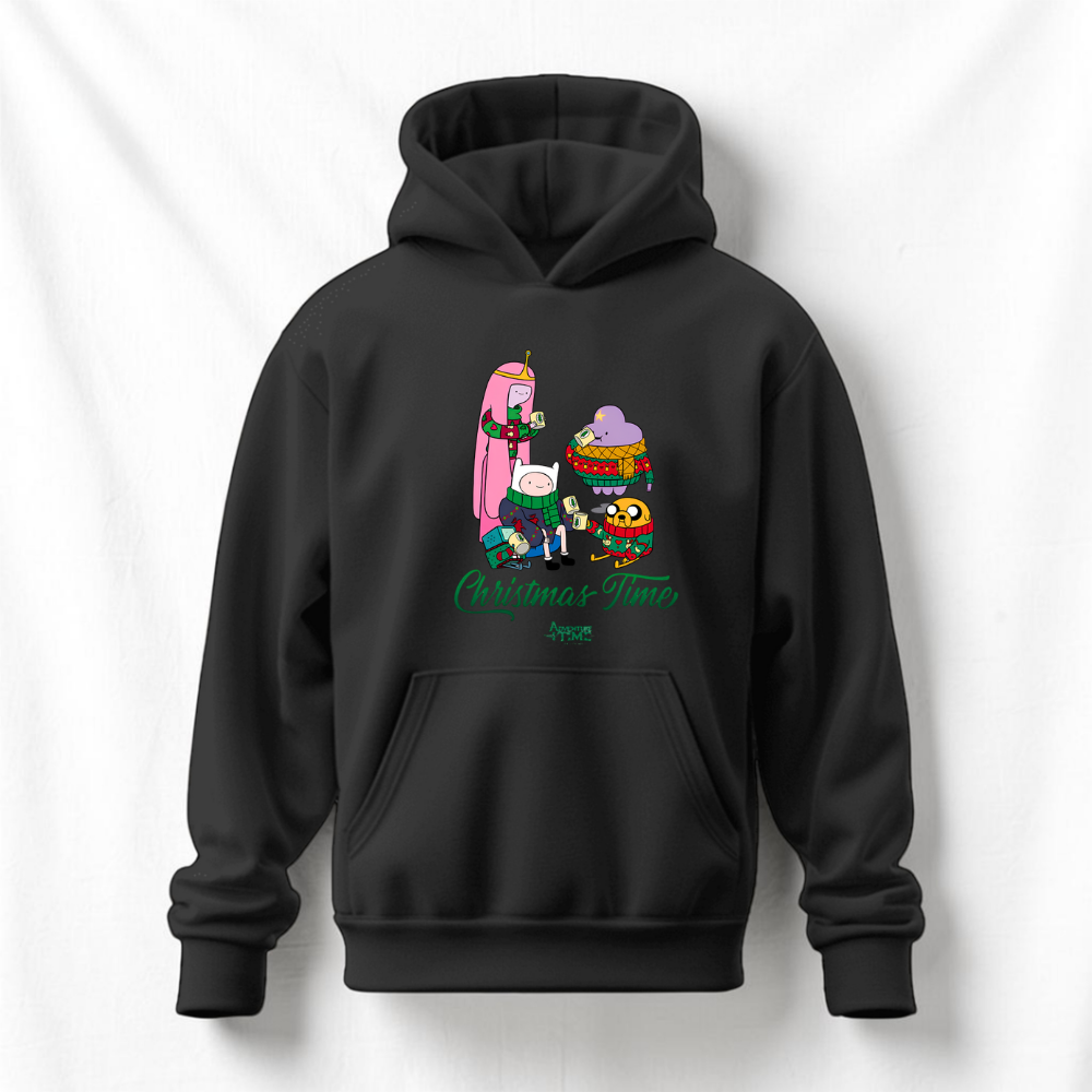 Adventure Time Premium Baskılı Hoodie-Tshirt
