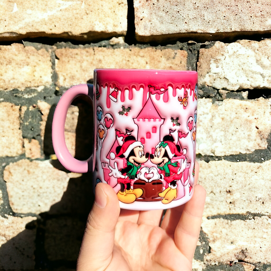 Mickey ve Minnie Tasarım Kupa-Hediye Kupa Bardak