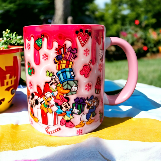 Mickey Mouse, Goffy, Donald Duck Tasarım Kupa Bardak