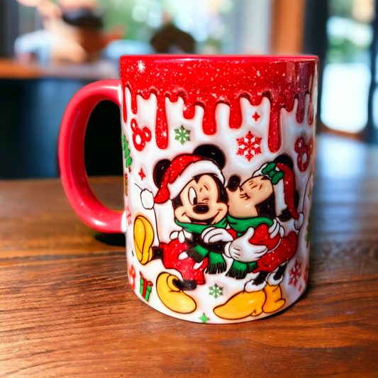Mickey ve Minnie Tasarım Kupa-Hediye Kupa Bardak
