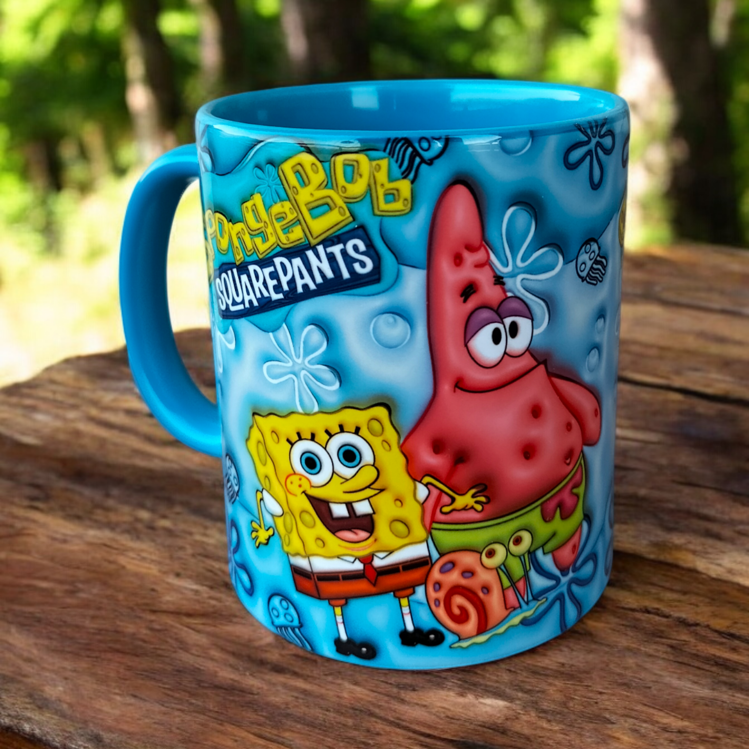 Sünger Bob ve Patrick Tasarım Kupa Bardak, Hediyelik Çay-Kahve Kupası