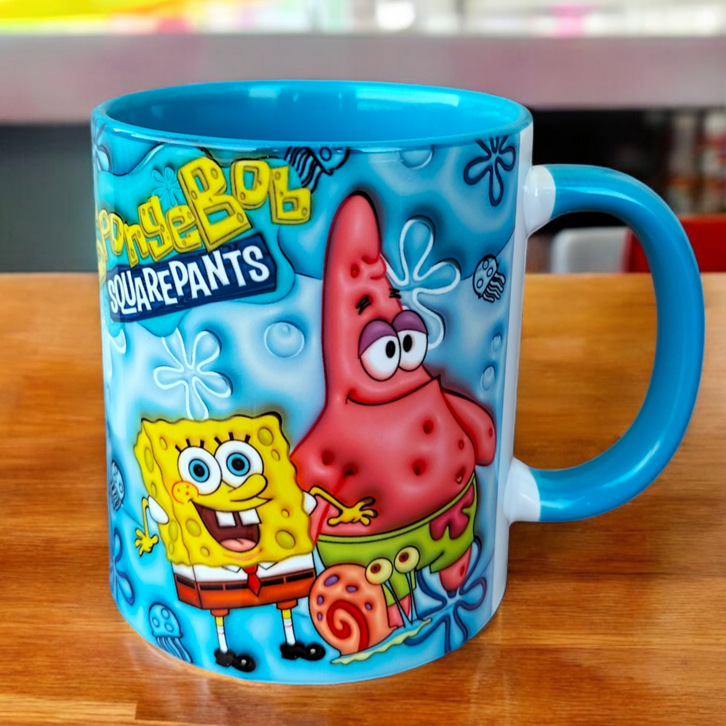 Sünger Bob ve Patrick Tasarım Kupa Bardak, Hediyelik Çay-Kahve Kupası