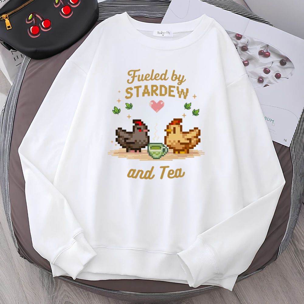 Stardew Valley Sweatshirt – 3 İplik Şardonlu Premium Kumaş, Dayanıklı Baskı, Unisex Oversize