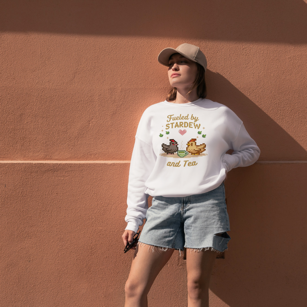 Stardew Valley Sweatshirt – 3 İplik Şardonlu Premium Kumaş, Dayanıklı Baskı, Unisex Oversize