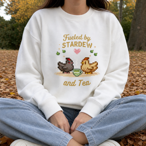 Stardew Valley Sweatshirt – 3 İplik Şardonlu Premium Kumaş, Dayanıklı Baskı, Unisex Oversize