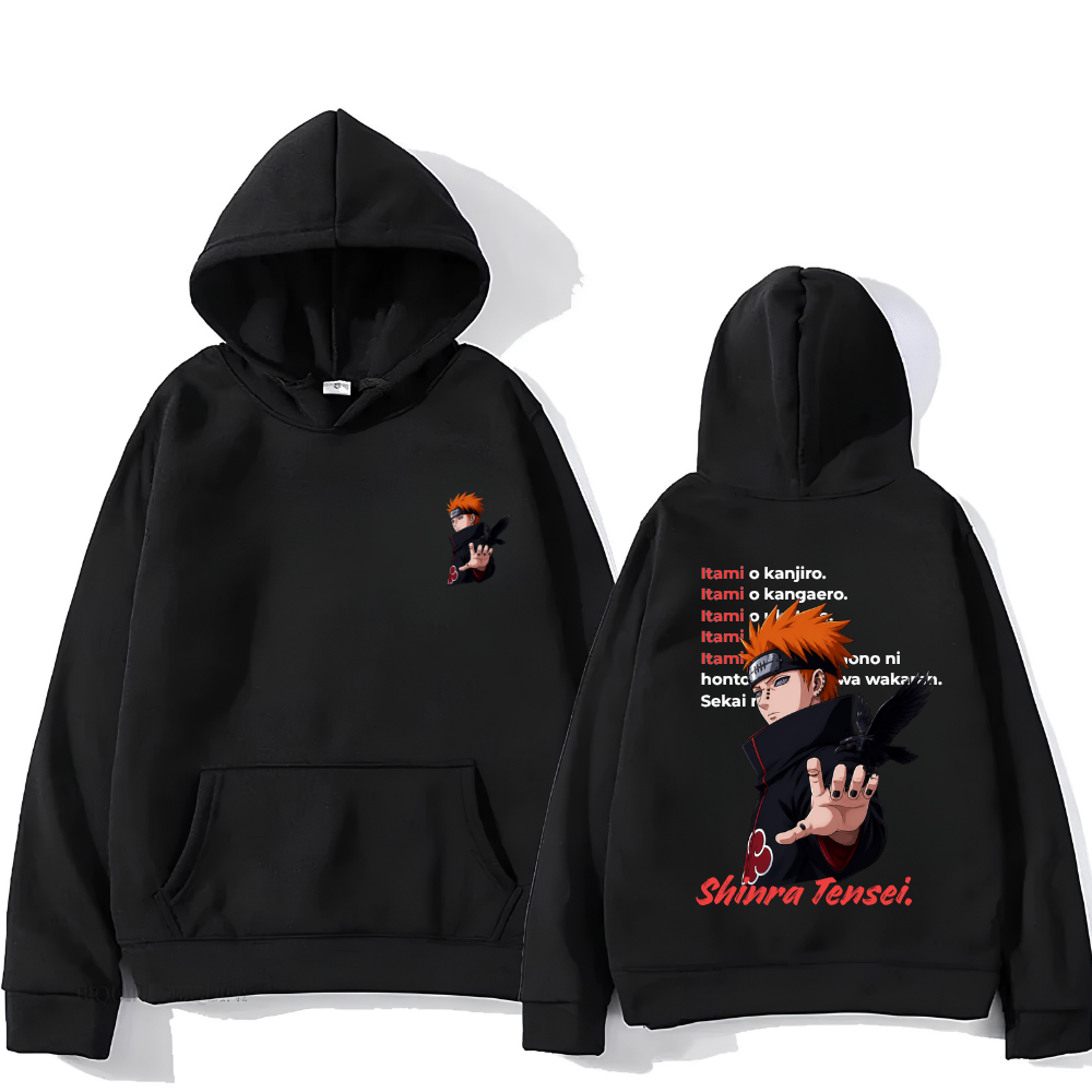 Pain Shinra Tensei Hoodie – Naruto Anime Oversize Hoodie