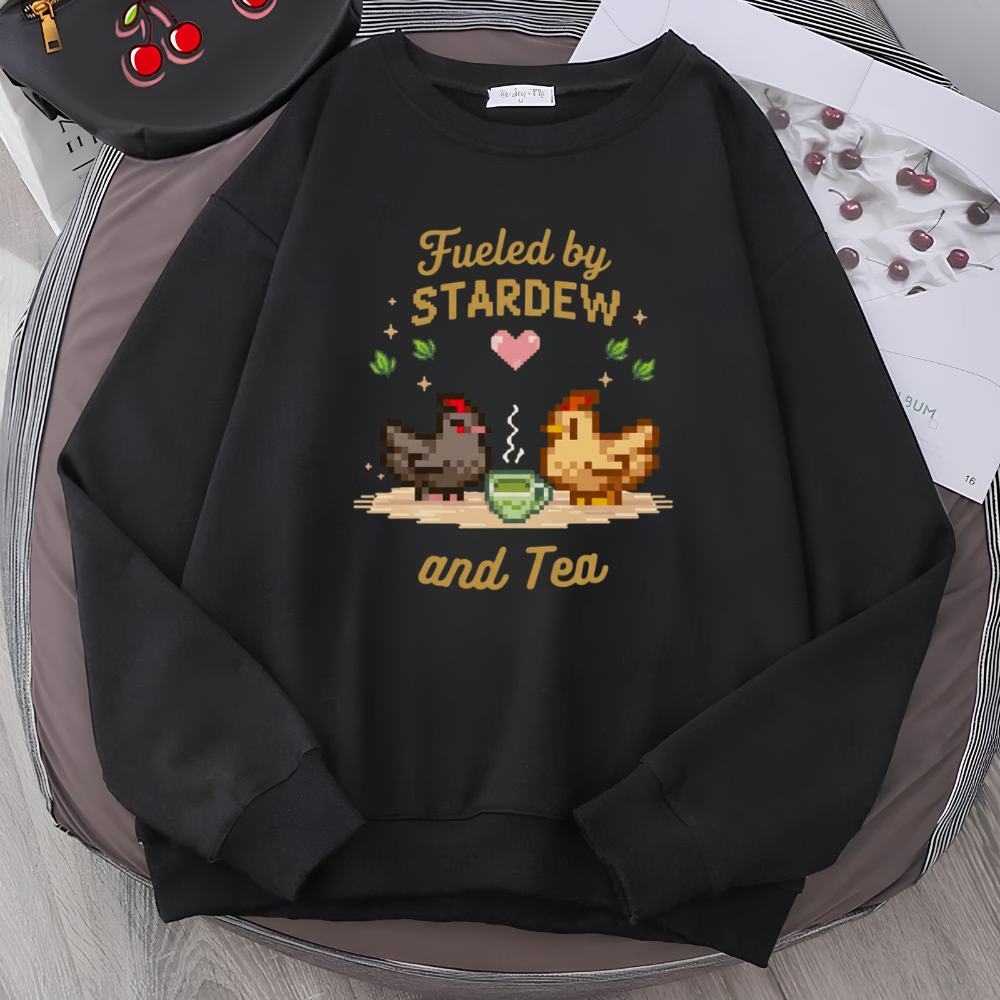 Stardew Valley Sweatshirt – 3 İplik Şardonlu Premium Kumaş, Dayanıklı Baskı, Unisex Oversize