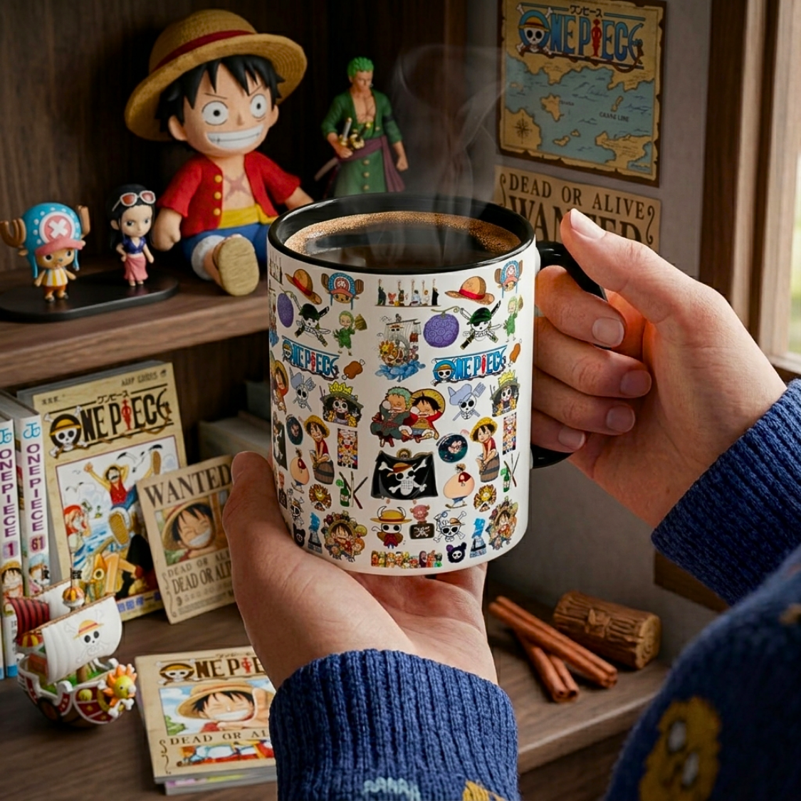One Piece Kupa – Anime Temalı Premium Porselen Kupa