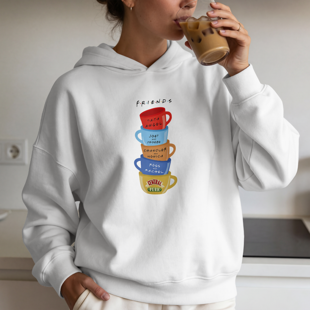 Friends Hoodie – Friends TV Series Unisex Sweatshirt Oversize Kalıp
