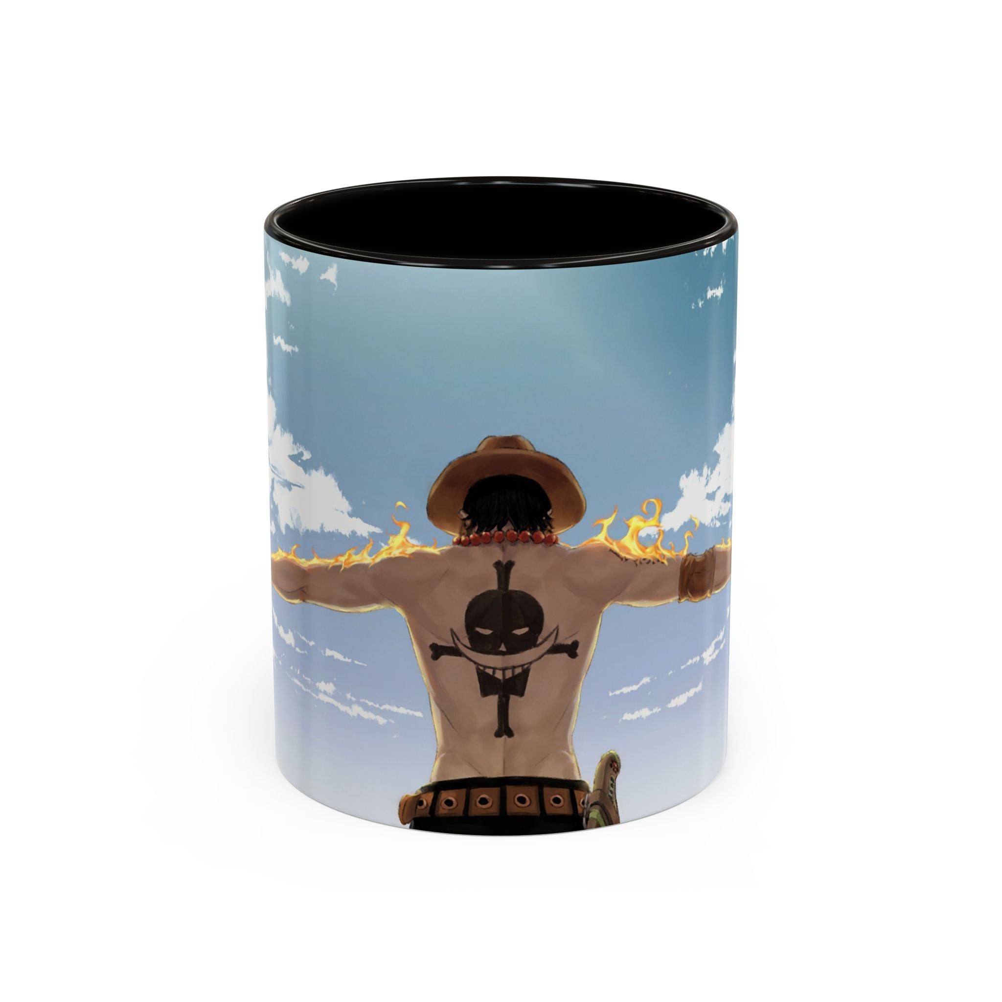 One Piece Portgas D. Ace Kupa – Premium Porselen, Canlı Kalıcı Baskı 🔥🏴‍☠️
