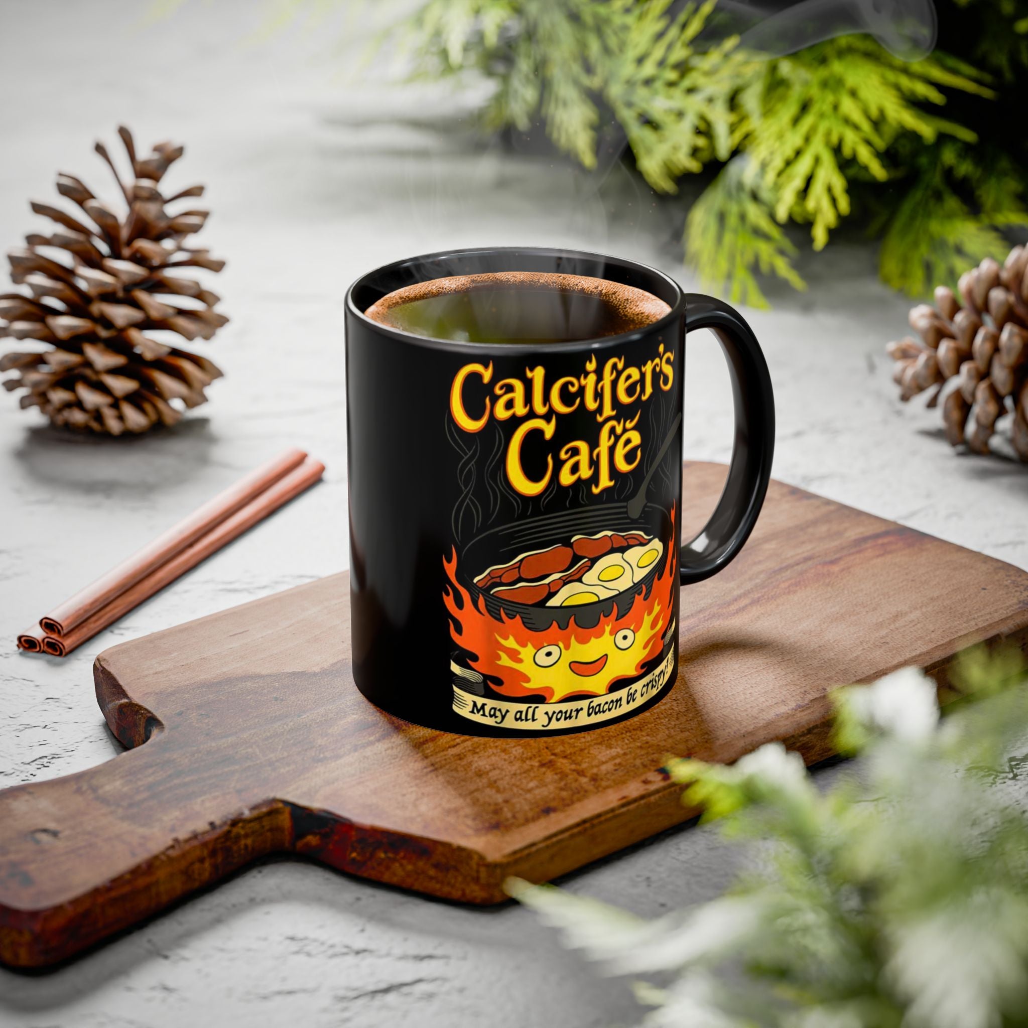 Calcifer’s Café Temalı Tasarım Kupa