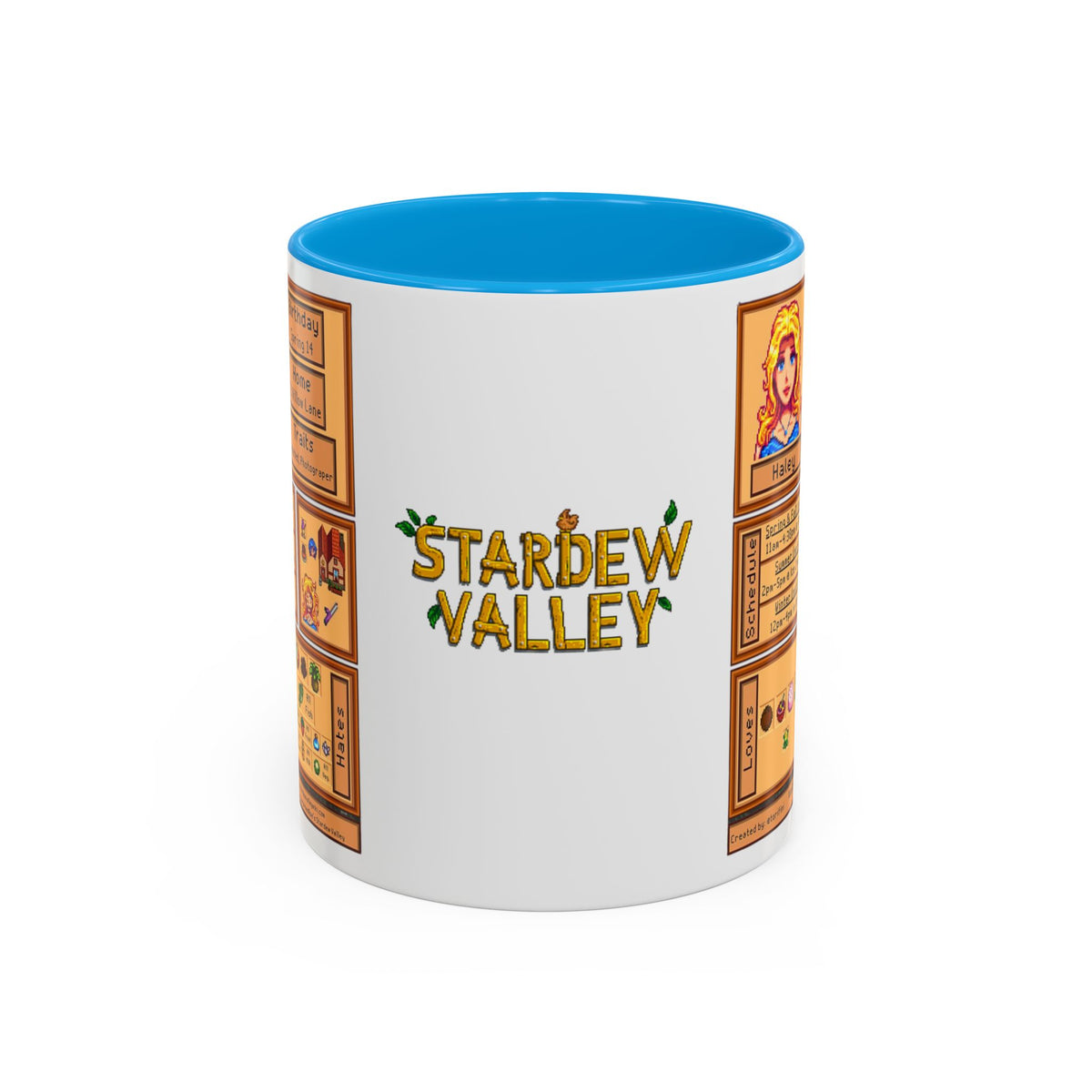 Stardew Valley Haley Temalı Kupa Bardak – Anime Oyun Kahve ve Çay Kupası | Gamer Hediyesi