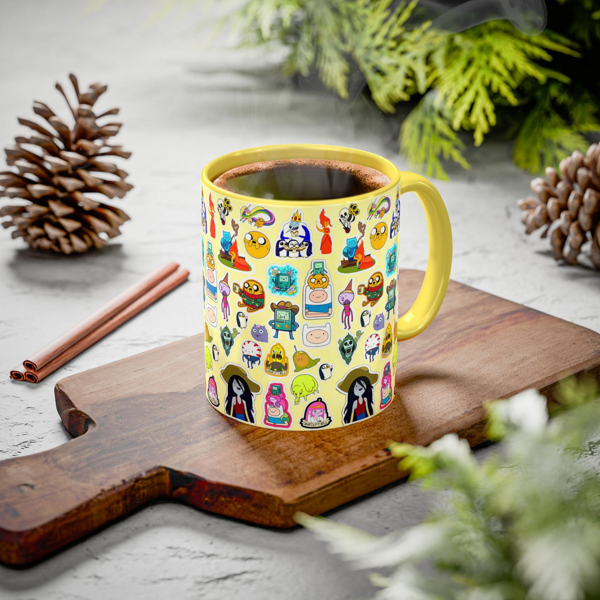 Adventure Time Kupa – Finn ve Jake Temalı Premium Porselen Kupa