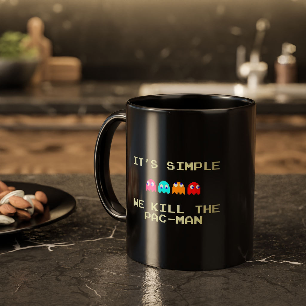 PAC-MAN Kupa – Premium Porselen, Canlı Kalıcı Baskı 👾🟡