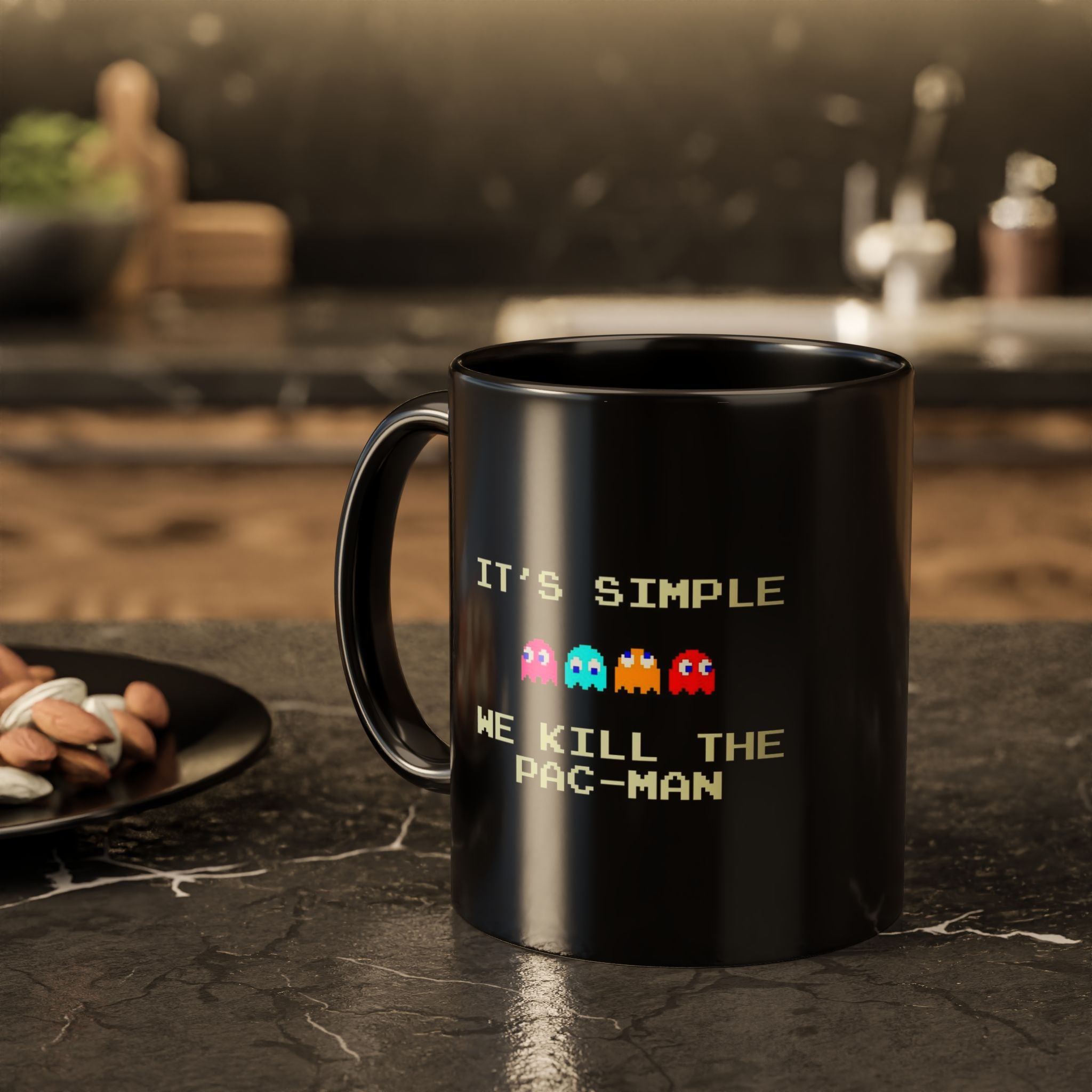 PAC-MAN Kupa – Premium Porselen, Canlı Kalıcı Baskı 👾🟡