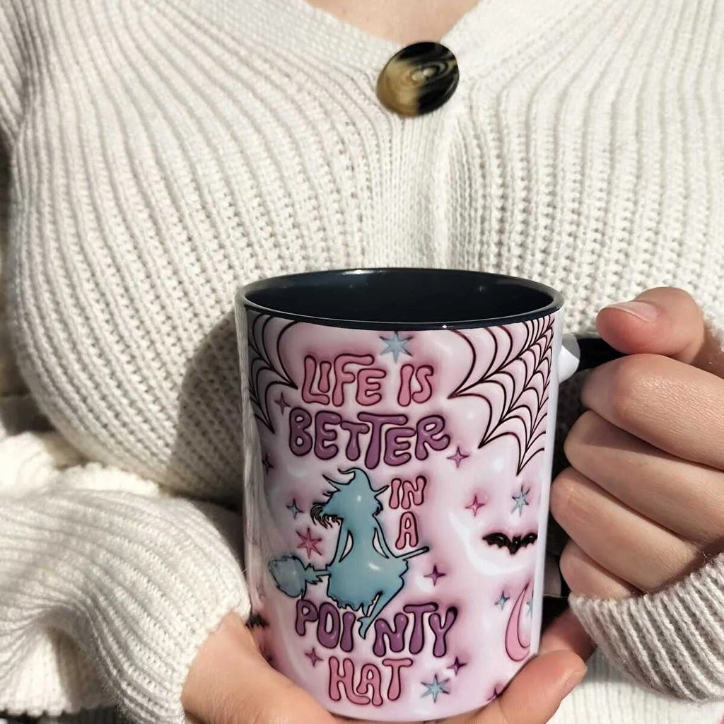 Life Is Better With Witch Kupa Bardak – Cadı Temalı Özel Tasarım