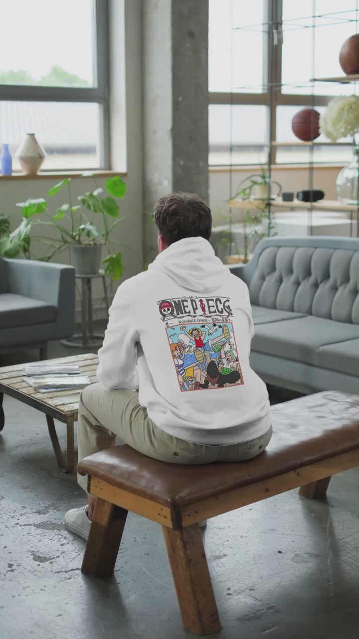 One Piece Hoodie – Anime Baskılı 3 İplik Şardonlu Premium Kumaş, Dayanıklı Baskı