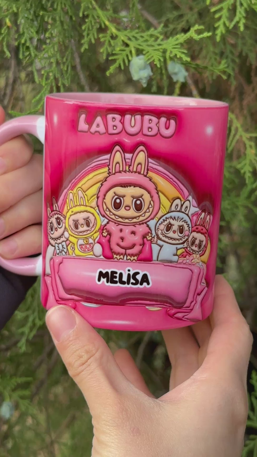 Labubu Kaliteli Porselen İsim Yazılabilir Premium Hediyelik Baskılı Kupa Bardak