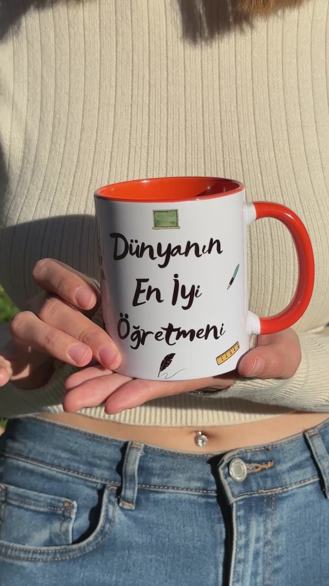 Öğretmenler Günü Hediyelik Kupa Bardak-Dünyanın En İyi Öğretmeni Hediye Paketli Kupa Bardak