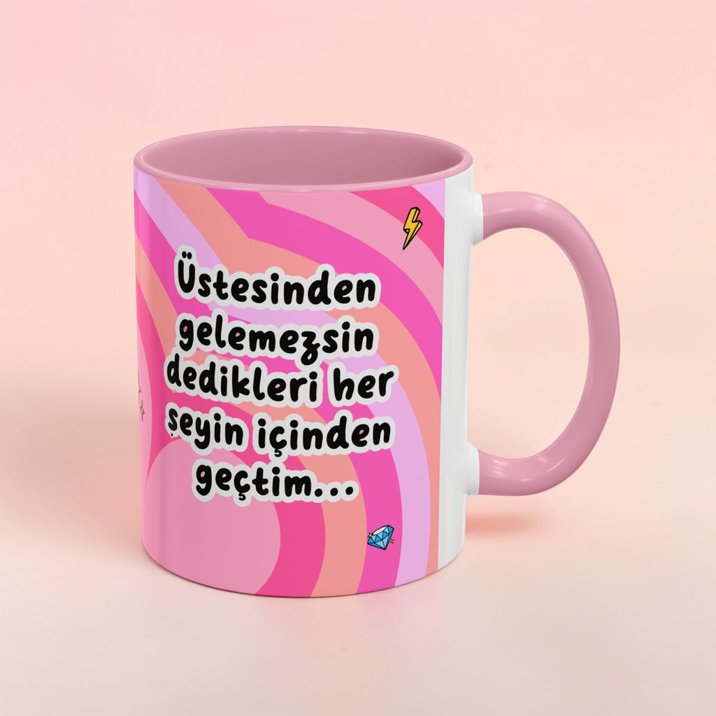 Üstesinden Gelemezsin Dedikleri Her Şeyin İçinden Geçtim 💪 – Motivasyon Kupa Bardak