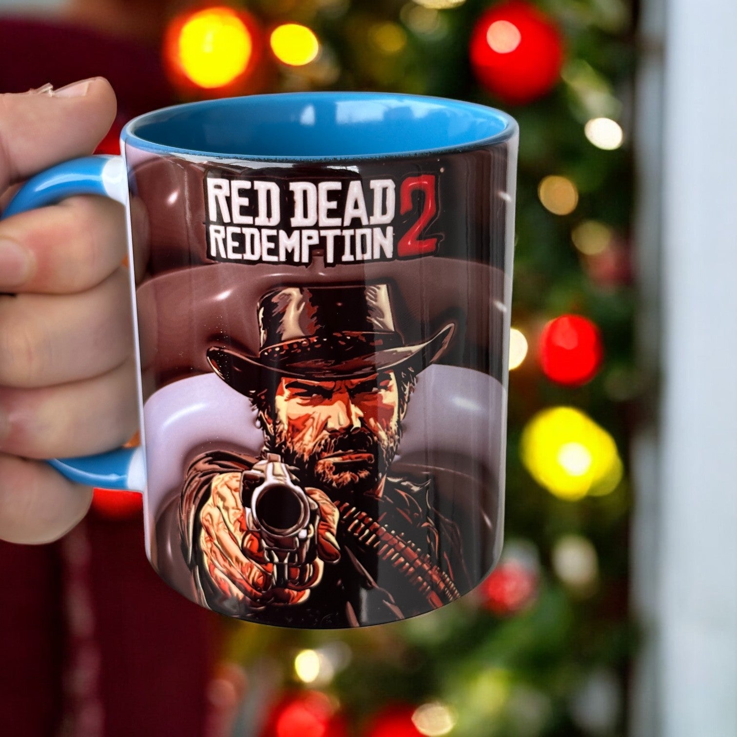 RDR2 Tasarım Porselen Hediyelik Gamer Kupa